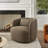 Jaydin 34" Wide Boucle Upholstered Swivel Armchair-1969483894