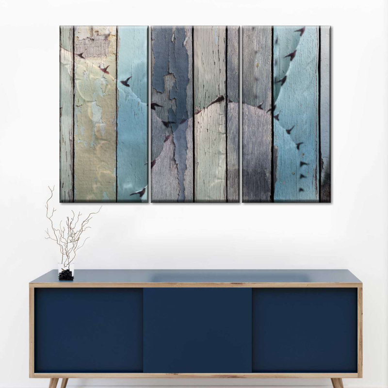 " Rustic Cactus Multi Piece Canvas Print " 3 - Pieces, 48" H x 74" W x 1.25" D