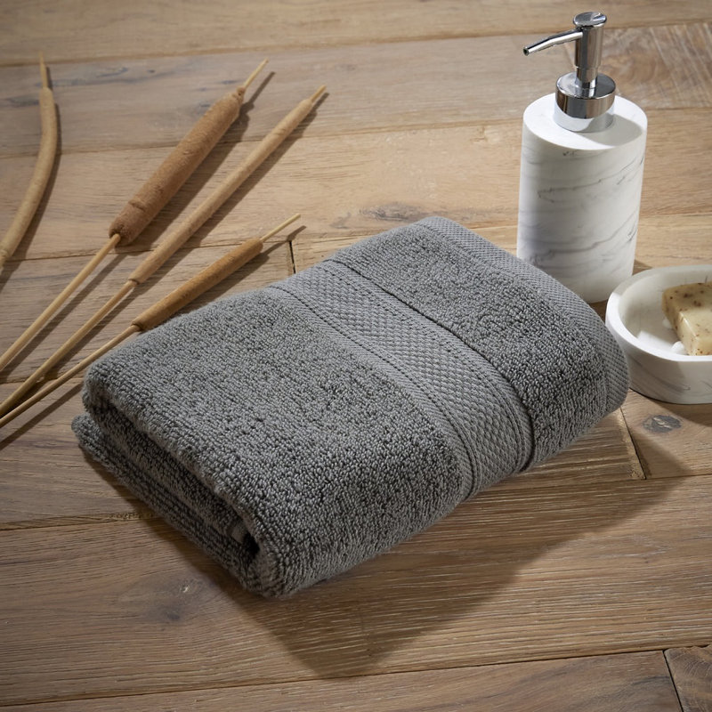 Luxury Zero Twist 100% Cotton Hand Towel, Charcoal