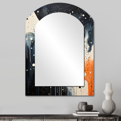 Deep Marine Scenes Modern Collage - Grey Coastal Arch Wall Mirror