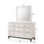 Mobilier de chambre à coucher contemporain en bois avec commode 6 tiroirs 1Pc-1843088018