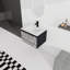 Meuble-lavabo mural 24 po avec lavabo en céramique et porte d'armoire à fermeture en douceur, ensemble KD-2128966875