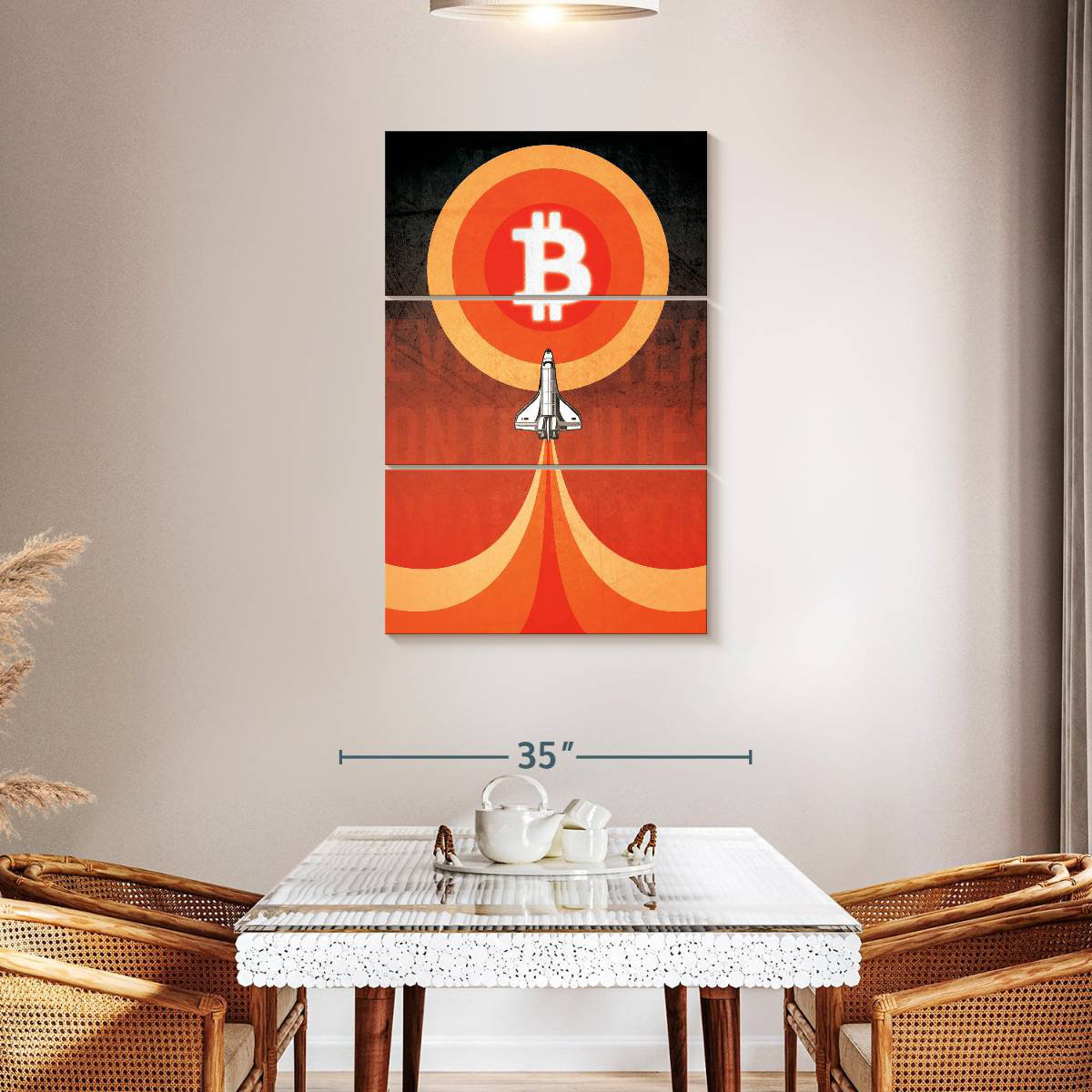 Ebern Designs Oberle Bitcoin To The Moon | Wayfair