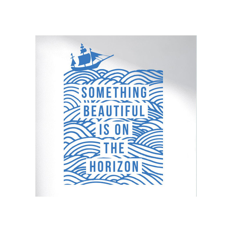 Non-Wall Damaging Wall Decal, Blue
