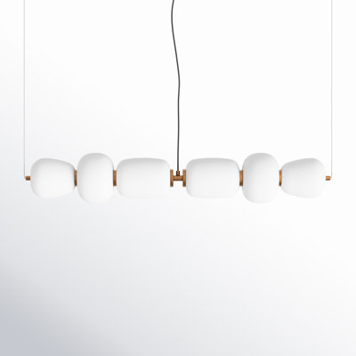 Kace 2 Light Glass Dimmable LED Pendant