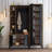 Hall Tree 59.06'' Wide with Shoe Storage-1524367100