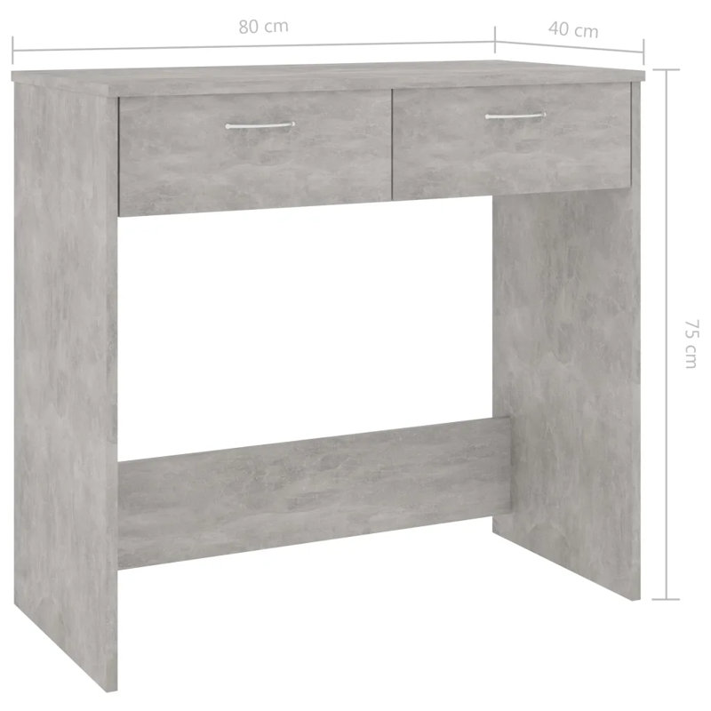 Alixandrea Desk, Concrete Grey