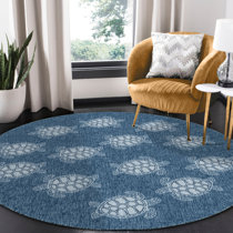 Nautical Woven Nautical Entry Rug, Round Door Mat Made in the USA by hand  in Mystic, Connecticut $ 145.00