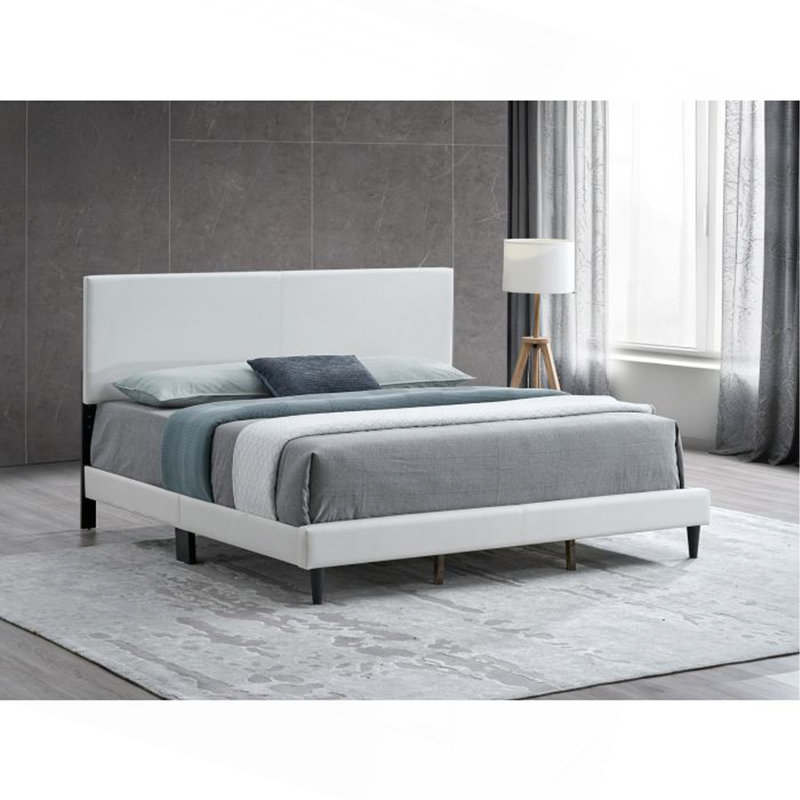 Lit (matelas non inclus), Blanc, Grand lit