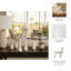 Sculpture de chien en résine blanche pour décor de cuisine et de maison - Objets décoratifs pour les décorations de salon, statues modernes et décorations pour étagère ou plateau de table artistique à la maison ou au bureau - 20 po, blanc 
