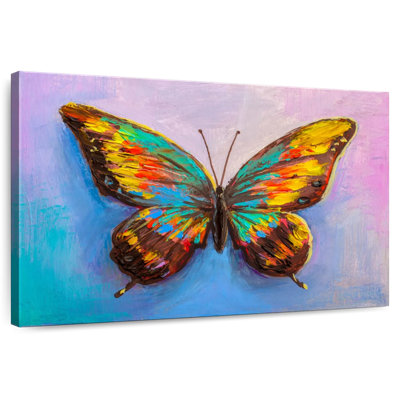 Brampt Vibrant Butterfly Painting