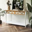 Console antique avec tiroirs