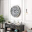Round Glass Diamond Accent Wall Clock
