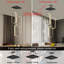 14" 3-ring Modern Led Dimmable Chandelier Black-130135638