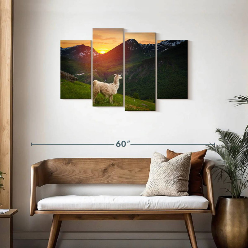 Mountain Llama, 27" H x 43" W