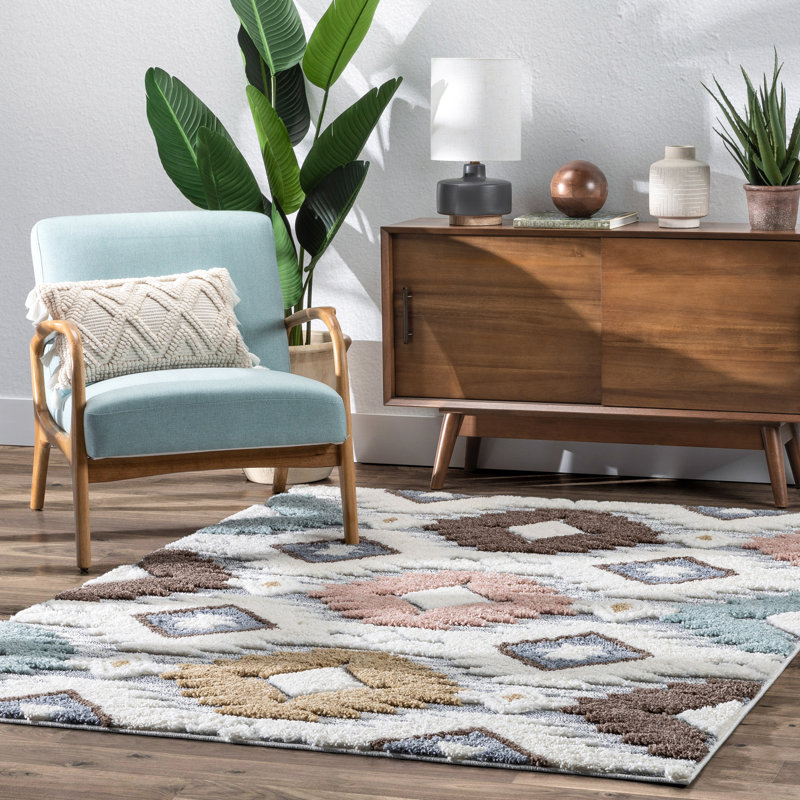 Delia Moroccan Ivory Area Rug, Rectangle 160 x 220cm