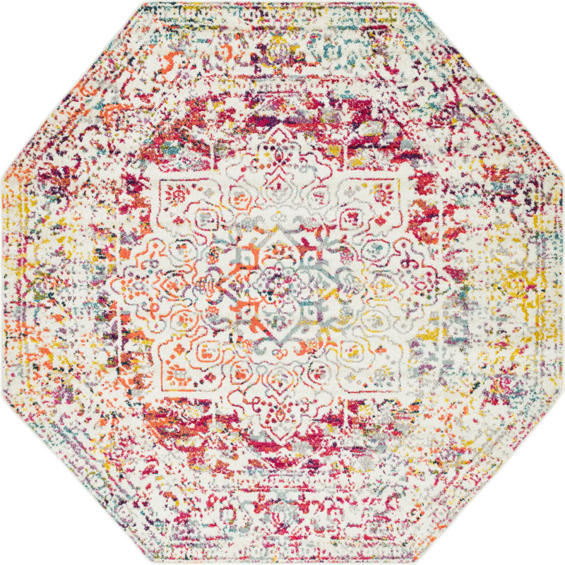 Oriental Area Rug, Octagon 152cm