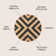 Adwin Two-Tone Chevron Round Jute Black/Natural Rug