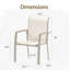 Ensemble de 2 chaises de patio pour l'extérieur VRSHWO, jardin, bord de piscine-129634376