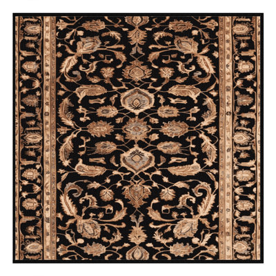 Tapis brun lavable à la machine
