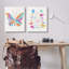 «Stay Wild Butterfly», ensemble de 2 reproductions d'art sur toile par Chen Alyesh-783185982