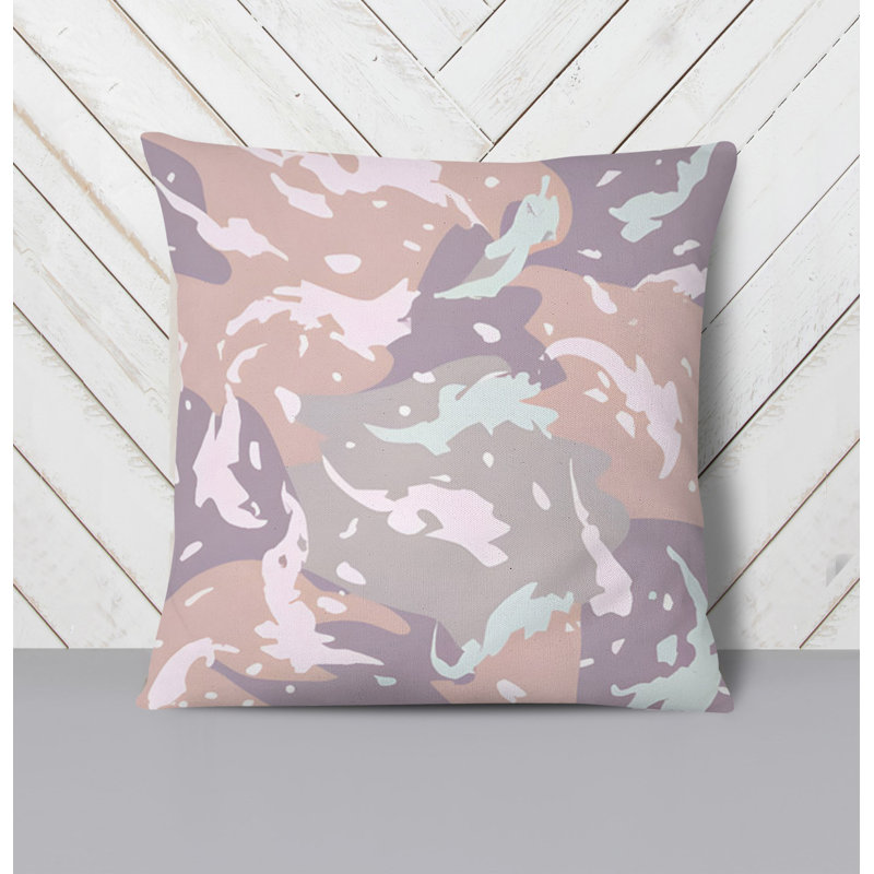 Throw Pillow With Insert, Pink Abstract 9, 20"H x 20"W