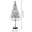 Christmas Tree with 150 LEDs White PE and Steel-2123928872