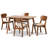 Hesham 4 - Person Four Leg Dining Set-1605177214