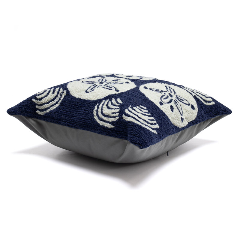 Navy and White Nautical Animal Print Throw Pillow Set