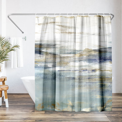 Coastal Shower Curtain Upon a Clear by PI Creative Art