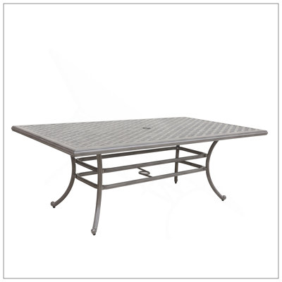 46X86 Inch Cast Aluminum Rectangle Table