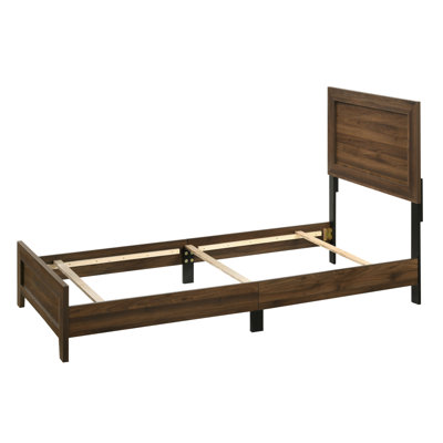 Structure de lit en tissu 1pc avec tête de lit