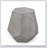 Outdoor CALGARY SIDE TABLE,Light Grey
