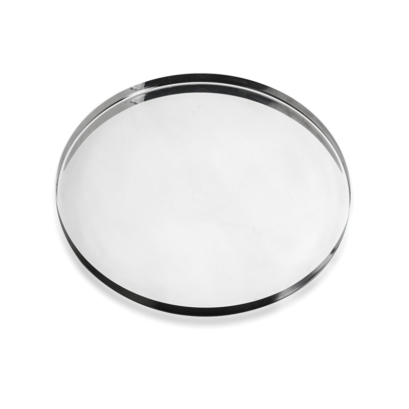 Plateau rond cm Acier inoxydable Stile, Acier Inoxydable, 40cm