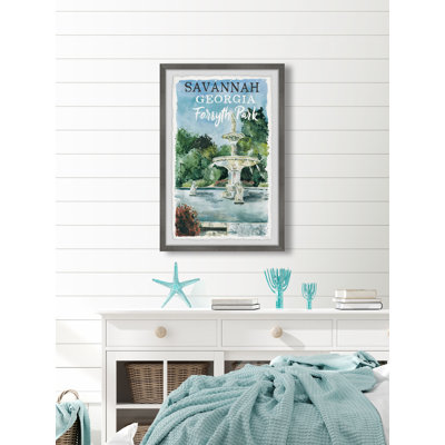 " Stunning Forsyth Park In Savannah " Painting Print