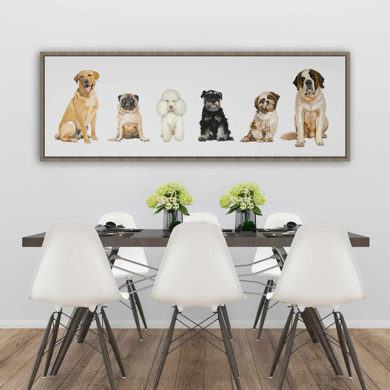 «Man's Best Friend», toile blanche encadrée, H 61,25 po x l 21,25 po