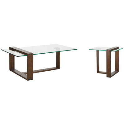 Hazelton Rectangular Cocktail Table With End Table