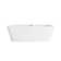 67 Inch Bathtub in Glossy White with Trim