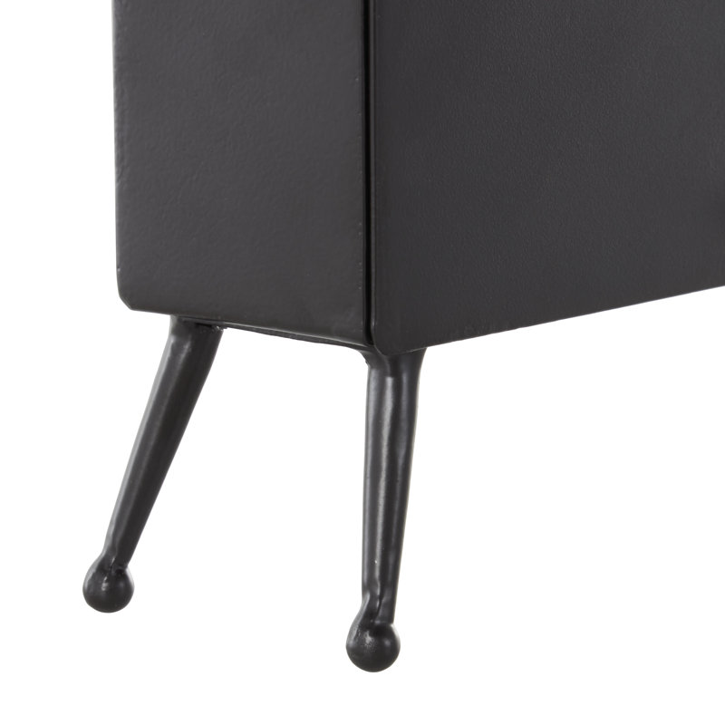 Iron Mechanical Tabletop Clock in Black