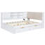 L-shaped Daybed Corner Bed Under-bed Drawers with Storage Bookcase-1905163303-1905163296
