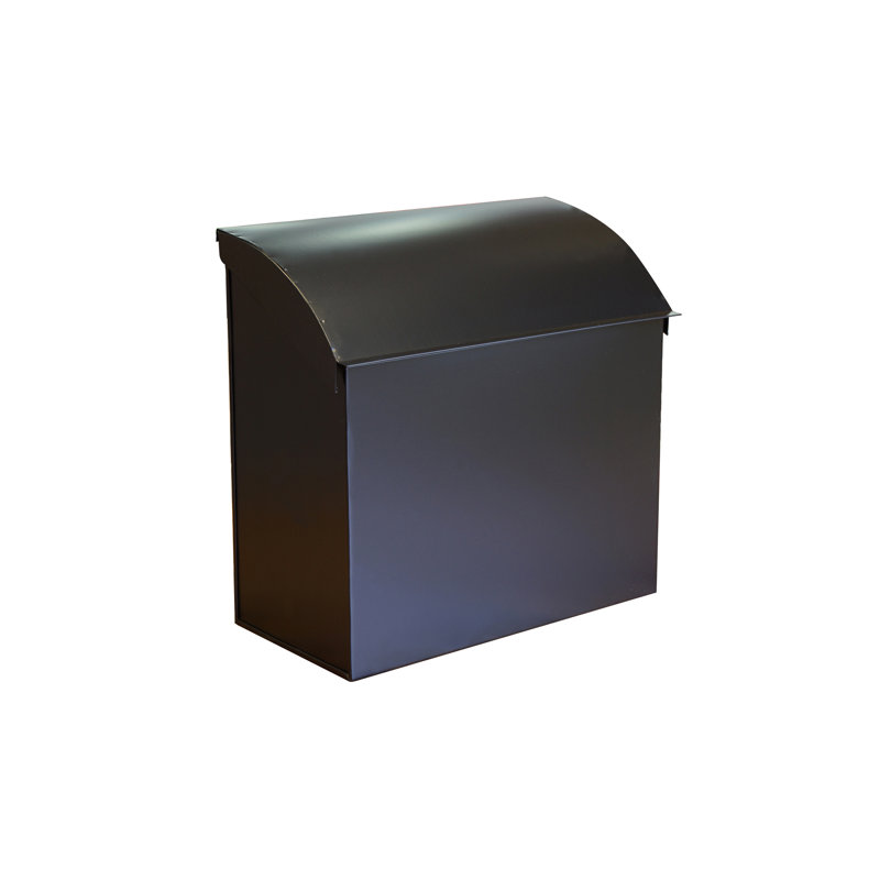 Steel Wall Mounted Mailbox, Black