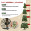 Arbre de Noël mince avec épinette pré-éclairé-112575476