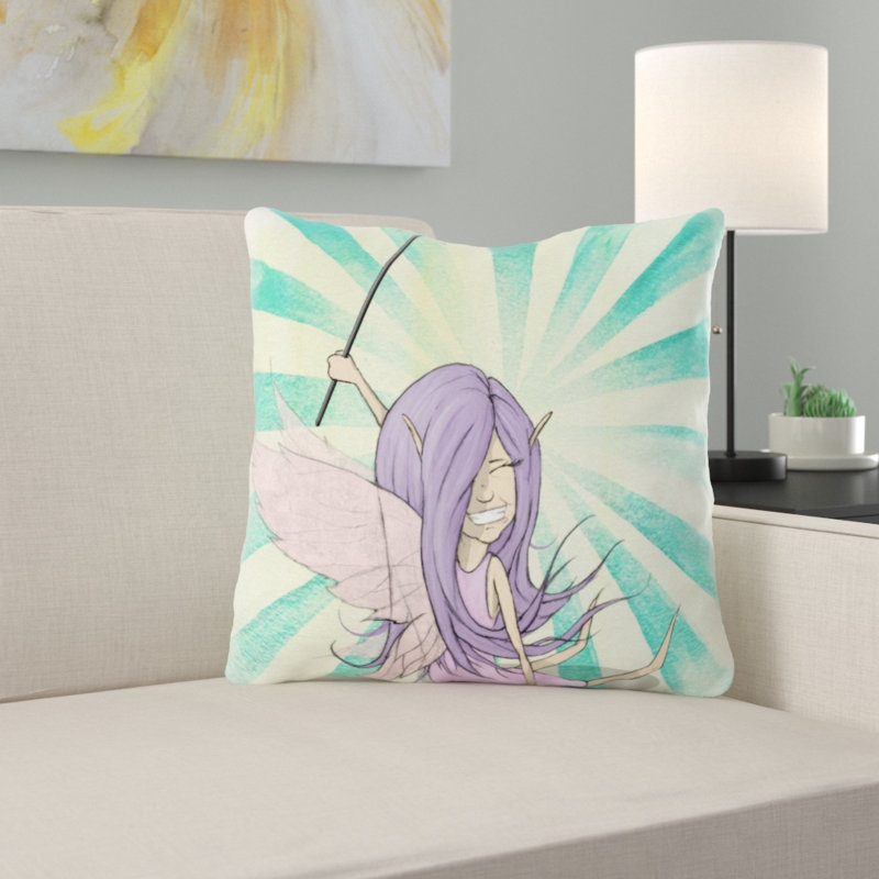Coussin de fée Mcgaha, Microsuède, Intérieur