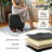 Storage Ottoman With Padded Seat, Modern PU Leather Footrest, Round Stool For Living Room Bedroom-288131932