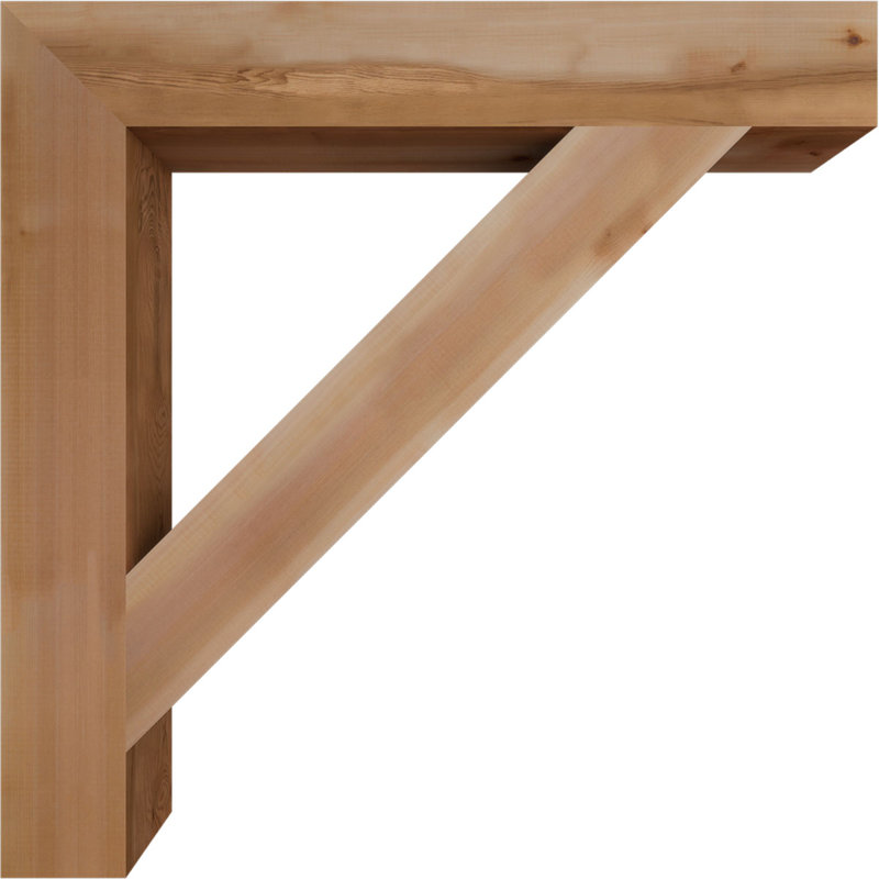 Support de bloc traditionnel, Cèdre rouge de l'Ouest (lisse), H 42 po x l 5,5 po x P 42 po
