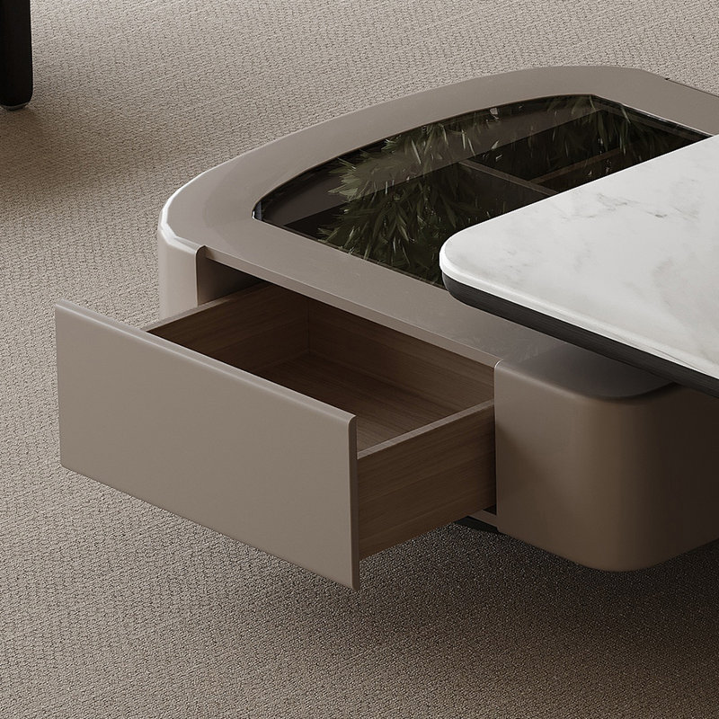 Italian minimalist rotating end table
