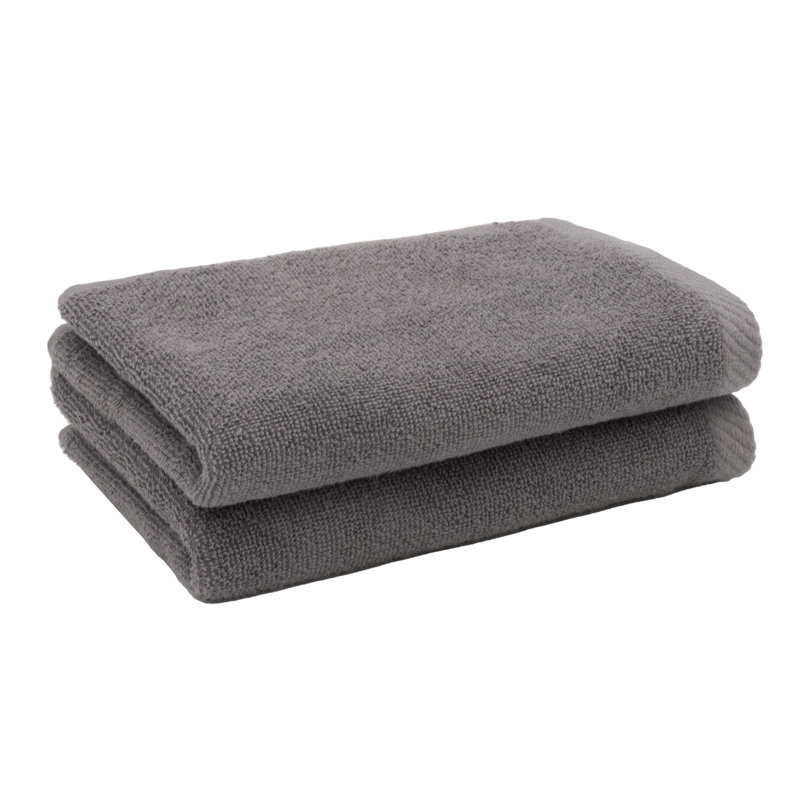 Midweight Fingertip Towel, Charcoal