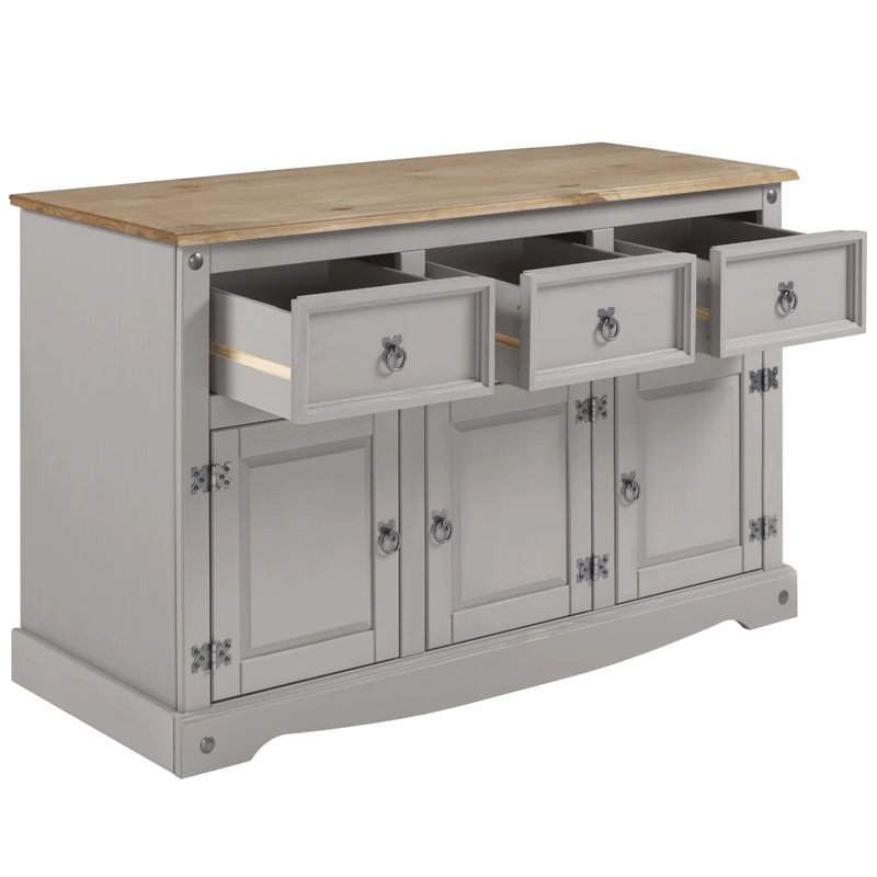 125cm Solid Wood Sideboard