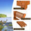 Desbois Solid Wood Teak Outdoor Bench