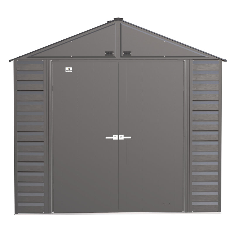 Arrow 8' x 8' Charcoal Steel Storage Shed Kit